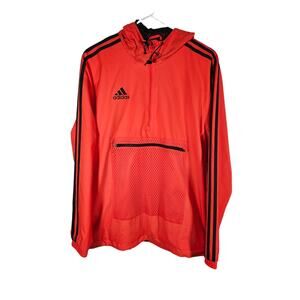 Adidas Men's Jacket Tango Soccer Hooded Cage Windbreaker Medium EUC
